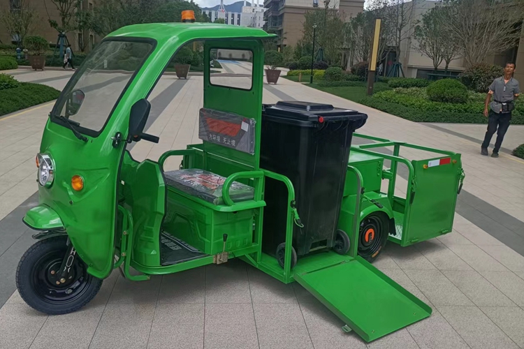 寶來潔電動三輪四桶車,垃圾桶清運車交機(jī)物業(yè)小區(qū)服務(wù)