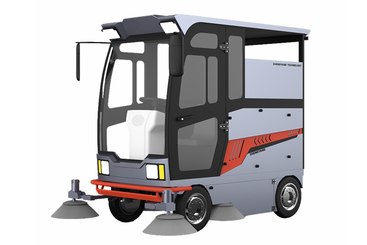 四輪2100SL款全封閉掃地車 （可選配高壓沖洗、排噴）